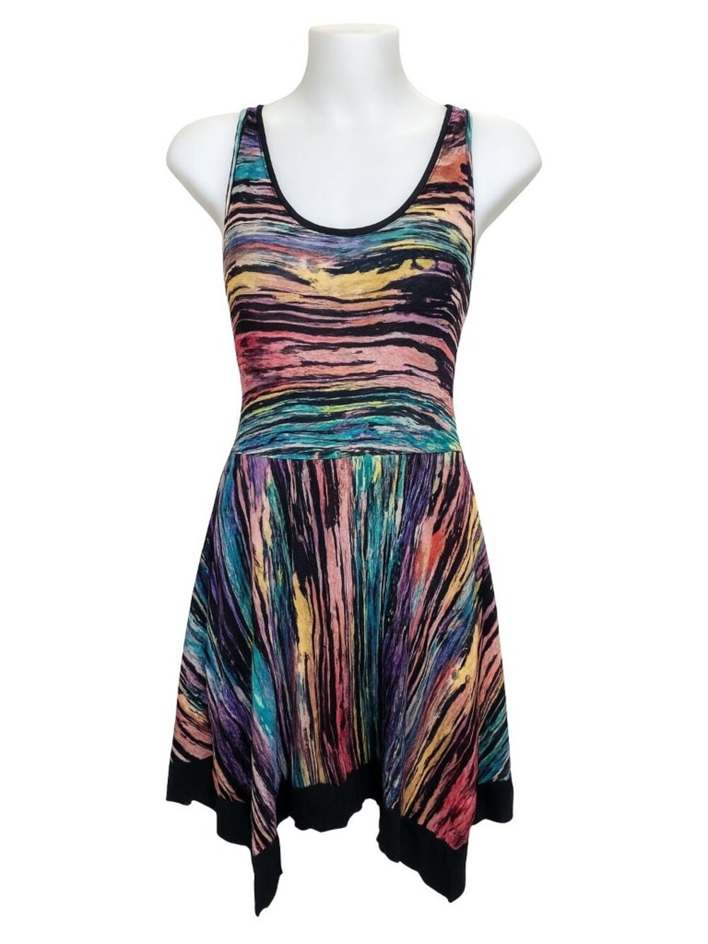 Cable & Gauge Abstract Brushstroke Dress – Size M